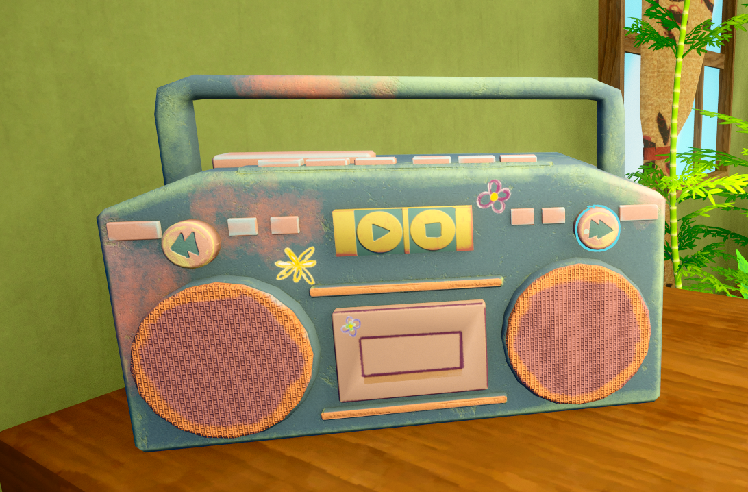 In-game shop radio, the diegetic audio control players walk up to and interact with directly
